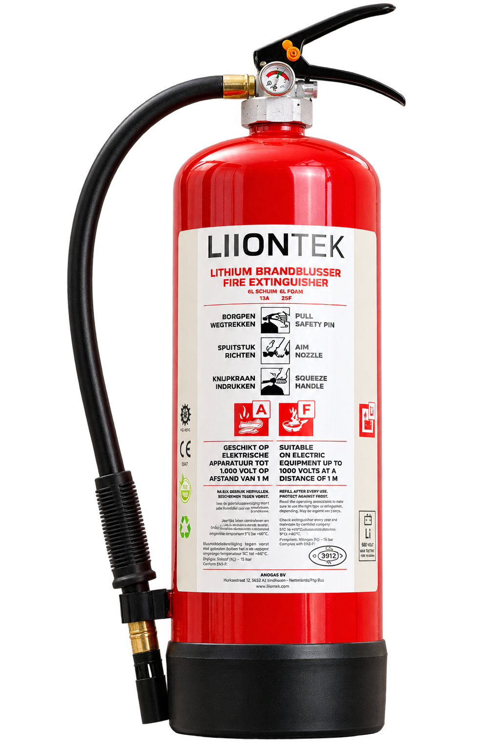 Liiontek Lithium Brandblusser 6L